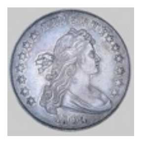 Photo of an 1805 US Silver Dollar Coin