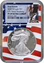 2020-W $1 Silver American Eagle - US Naval Academy - NGC PF69UC - First Salute 