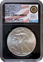 2021 Silver American Eagle - NGC MS70 - First Day of Issue - Miles Standish 