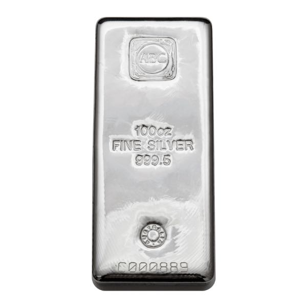 SILVER BARS 100 OZ - 100 OZ SILVER BAR AUSTRALIAN BULLION COMPANY