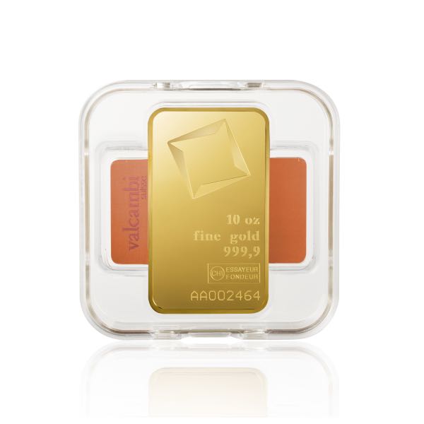 GOLD BARS 10 OZ - 10 OZ GOLD BAR VALCAMBI