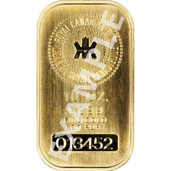 GOLD BARS 10 OZ - 10 OZ GOLD BAR LBMA ELIG.