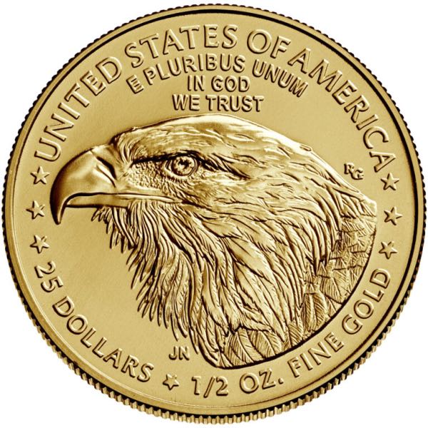 AMERICAN GOLD EAGLE - 2021 1/2 OZ AMERICAN GOLD EAGLE TYPE 2 REVERSE