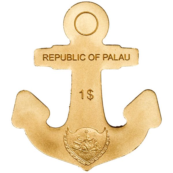 WORLD GOLD - 1/2 GRAM PALAU GOLDEN ANCHOR