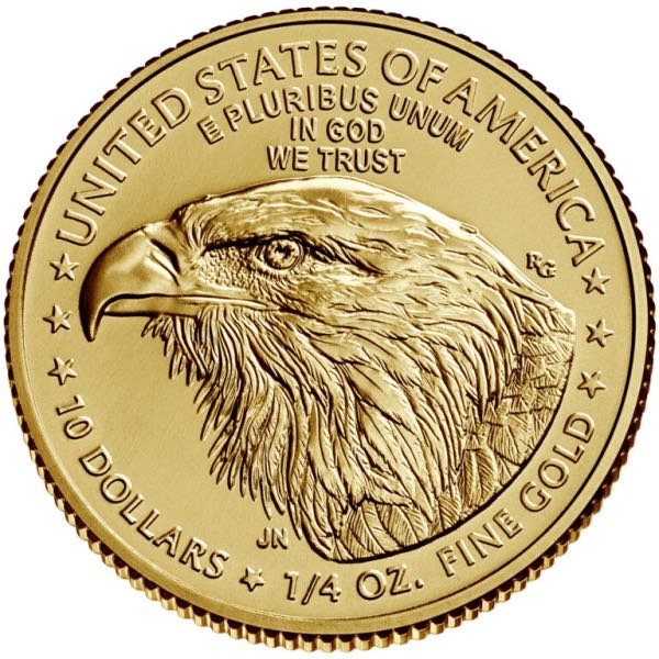 AMERICAN GOLD EAGLE - 2021 1/4 OZ AMERICAN GOLD EAGLE TYPE 2 REVERSE