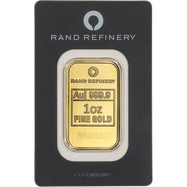 GOLD BARS 1 OZ - 1 OZ GOLD BAR RAND REFINERY