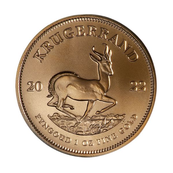 SOUTH AFRICAN GOLD KRUGERRAND - 2022 1 OZ SOUTH AFRICAN GOLD KRUGERRAND - 1GKR22