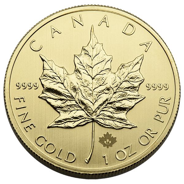 CANADIAN GOLD - 1 OZ CANADIAN GOLD MAPLE LEAF .9999 FINE