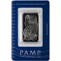 1 oz Palladium Bar - PAMP Suisse Lady Fortuna Design (Assay Card)