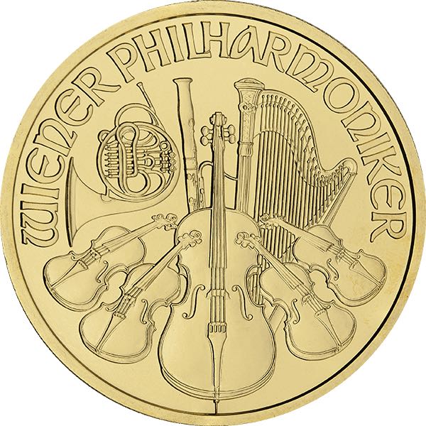 AUSTRIAN GOLD PHILHARMONIC - 1 OZ AUSTRIAN GOLD PHILHARMONIC