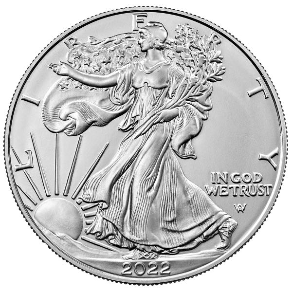 AMERICAN SILVER EAGLE - 2022 1 OZ AMERICAN SILVER EAGLE