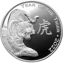 SILVER ROUNDS 1 OZ - 1 OZ SILVER ROUND YEAR OF THE TIGER