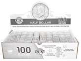 Round Coin Tube-Half-Dollar, 100/bx