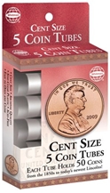 5 Round Coin Tube - Cent