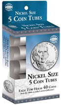 5 Round Coin Tube - Nickel