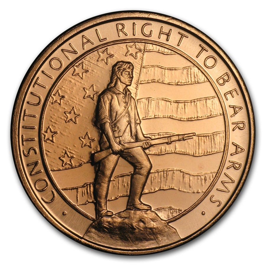 1 oz Copper Round - Second Amendment