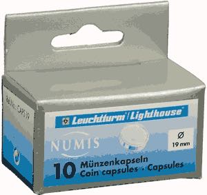 19mm - Coin Capsules (pack of 10)