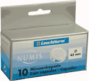 45mm - Coin Capsules (pack of 10)