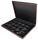 Wood Style Coin Box for 20 L sized Round Coin Holders