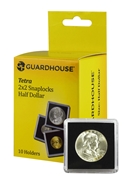 Half Dollar 2x2 Tetra Snaplock Coin Holder - 10 per pack