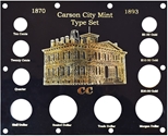 U.S. Carson City Mint Type Set 1870-1893