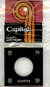 Capital Plastics 144 Coin Holder - Quarter