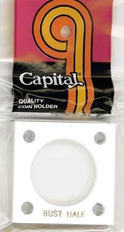 Capital Plastics 144 Coin Holder - Bust Half Dollar