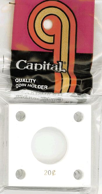 Capital Plastics 144 Coin Holder - 20 Cents