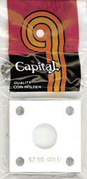 Capital Plastics 144 Coin Holder - $2.50 Gold