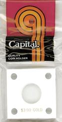 Capital Plastics 144 Coin Holder - $3 Gold