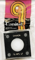 Capital Plastics 144 Coin Holder - 1/2 oz. Maple