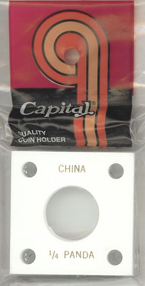 Capital Plastics 144 Coin Holder - 1/4 oz. Panda