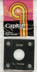 Capital Plastics 144 Coin Holder - 1/10 oz. Panda