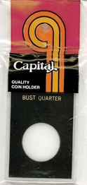 Capital Plastics Caps Coin Holder - Bust Quarter