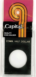 Capital Plastics Caps Coin Holder - Comm Half Dollar