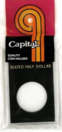 Capital Plastics Caps Coin Holder - Seated Liberty Half Dollar