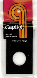 Capital Plastics Caps Coin Holder - 20 Cents