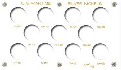 U.S. Wartime Silver Nickels 1942-1945