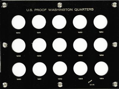 U.S. Proof Washington Quarters 1950-1964 (The Silver Coins)