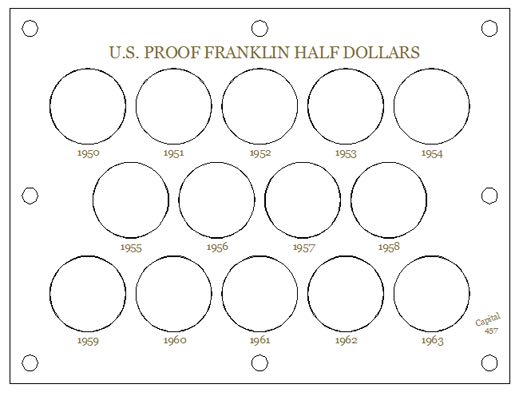 U.S. Proof Franklin Half Dollars