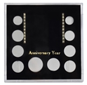 Anniversary (Small $, .50, 5 Quarters, .10, .05, .01)