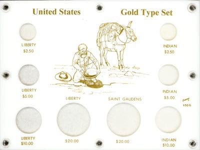 U.S. Gold Type Set (433G with illustration)