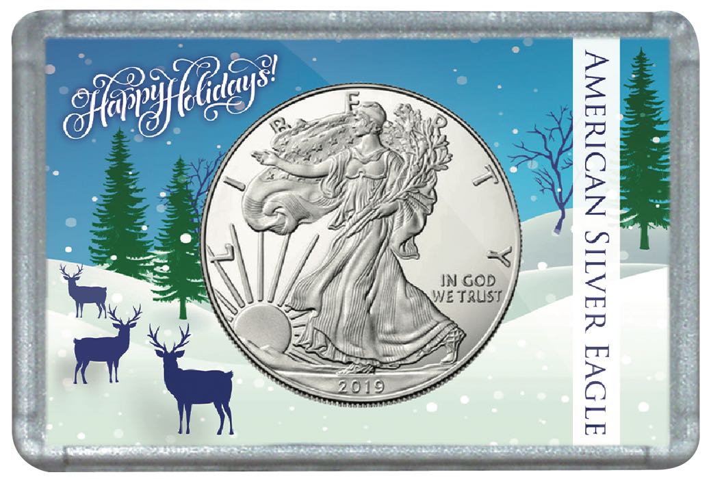 ASE Frosty Case - Deer in Snow Meadow Holiday Christmas