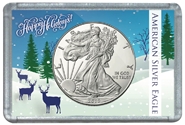 ASE Frosty Case - Deer in Snow Meadow Holiday Christmas