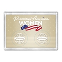 American Women Quarter Frosty Case - 2 Hole