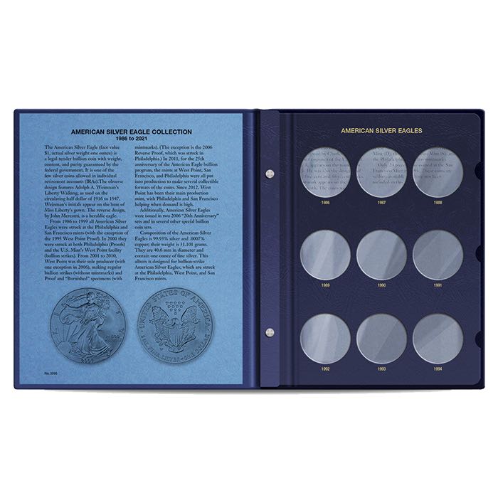 US Silver Eagle Album 1986-2021