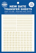 Gold Transfer Sheets for Whitman Albums