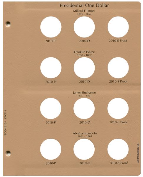 Presidential Coins 2007-2011 Vol 1, P&D with proof