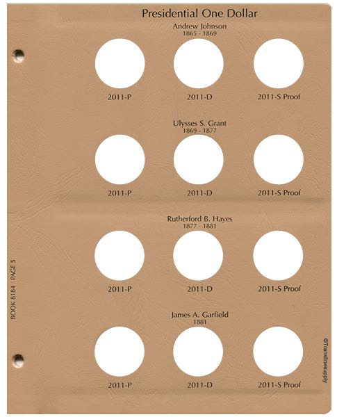 Presidential Coins 2007-2011 Vol 1, P&D with proof