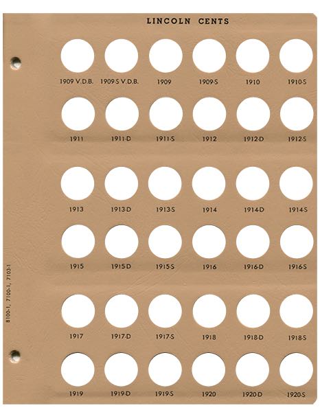 Lincoln Cents 1909 to date